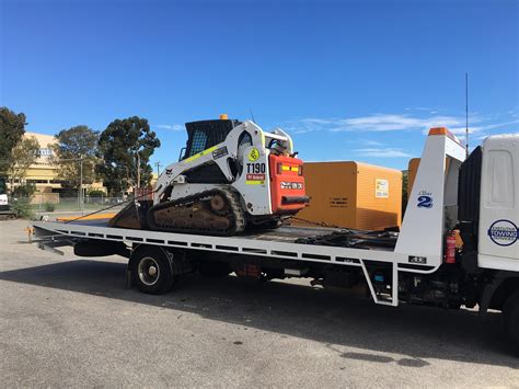 can you tow a skid steer|towing with a bobcat.